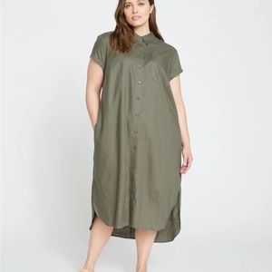 Brand new Universal Standard linen shirt dress